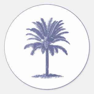 Adesivo Árvore Palm Azul