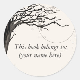 Adesivo Árvore, qualidade de jornal antiga