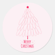Árvore rosa e bonita de Natal feliz