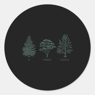 Adesivo Árvore Sutil Anti-Trump Shirt Tama Fir Dogwood