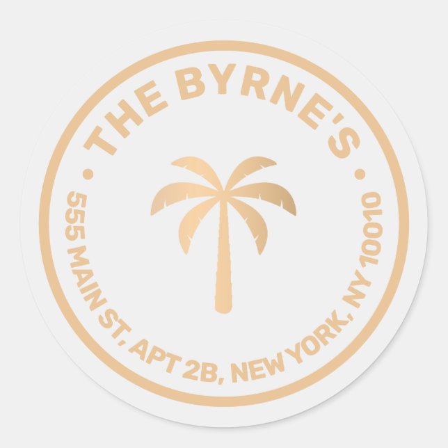 Adesivo Árvore Tropical Palm Moderna (Frente)