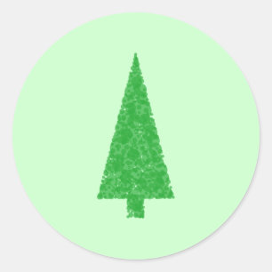 Adesivo Árvore verde. Natal, abeto, árvore verde