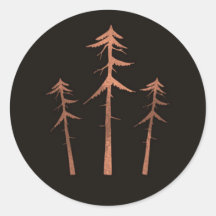 Árvores Altos de Bronze de Cobre Casamento Rústico