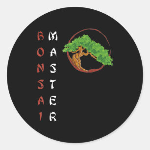 Adesivo árvores da miniárvore do nascer do sol da bonsai
