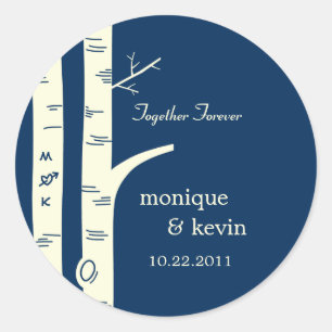 Adesivo Árvores de Birch Favorecem Adesivos/ Envelopes Sel