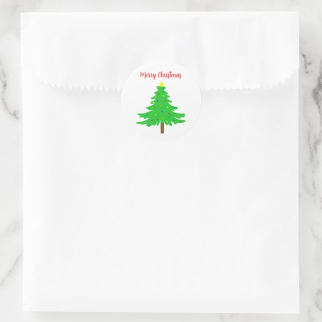 Adesivo Árvores de Natal Alegre Festivas (Bolsa)