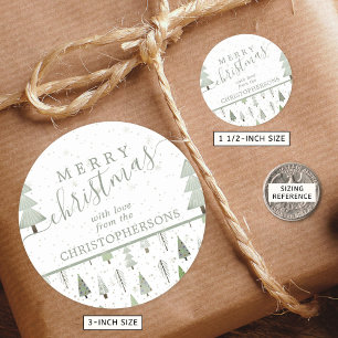 Adesivo Árvores de Natal Modernas FELIZ NATAL Rótulo