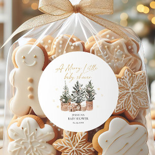 Adesivo Árvores de Natal Russas Um Pequeno Chá de fraldas