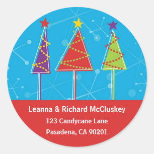 Adesivo Árvores Retro Esparsas