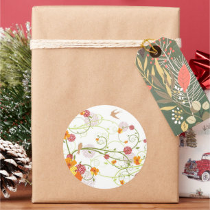 Adesivo As andorinhas florais amarelas salvar a