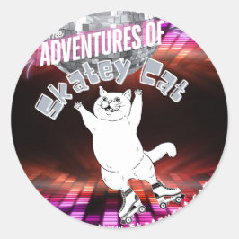 Adesivo As Aventuras do Skatey Cat Sticker