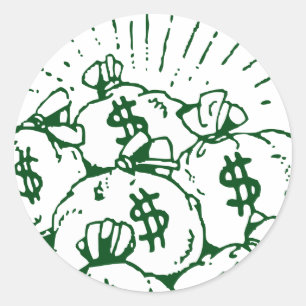 Adesivo As bolsas do dinheiro!