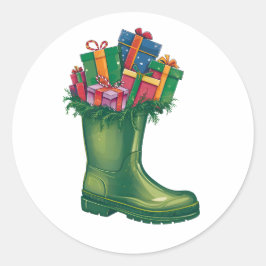 Adesivo As Botas Novas do Papai Noel