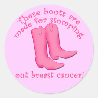 Adesivo As botas são feitas para esvaziar o Cancer da mama