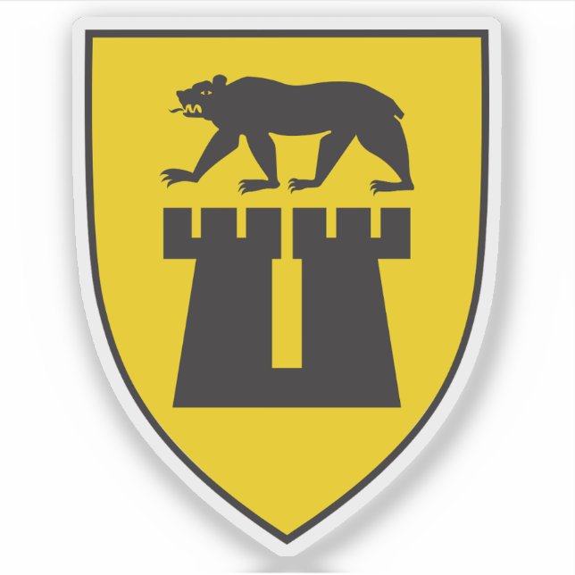 Adesivo As casacos de armas de Sarpsborg (Frente)