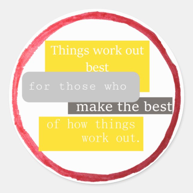 Adesivo As coisas funcionam melhor... (Frente)