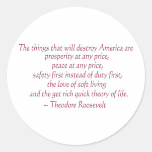 Adesivo As coisas que vão destruir a América.....