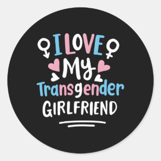 Adesivo As Cores De Sinalizador Do Orgulho Trans Eu Amo O