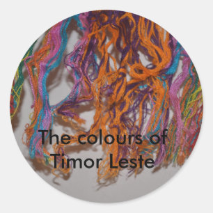 Adesivo As cores de Timor Leste