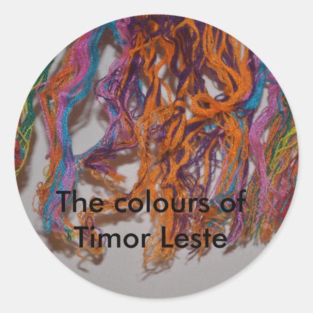 Adesivo As cores de Timor Leste (Frente)