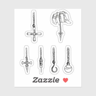 Adesivo as correntes da kurapika caçam o autocolante x caç