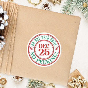 Adesivo As Crianças Não Se Abrem Até O Natal Nora A Pequim