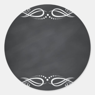 Adesivo As curvas vazias florais do quadro do falso