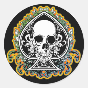 ADESIVO ÁS DE ESPADA DO CRÂNIO