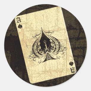 Adesivo Ás de espada retro
