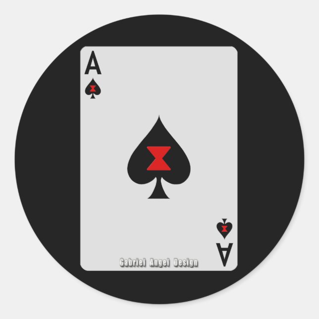 Adesivo Ás de Espadas (Frente)