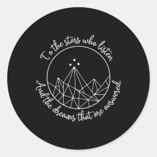 Adesivo Às Estrelas Que Ouvem E Feyre Sonhos São Answ