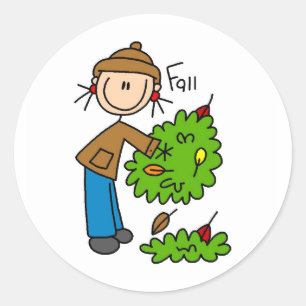 Adesivo As folhas caídas do saco do outono