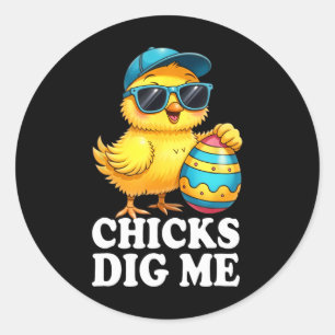 Adesivo As Garotas Me Adoram Páscoa Menino Homens Feliz Pá