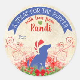 Adesivo As guloseimas de comida de Natal personalizadas pa