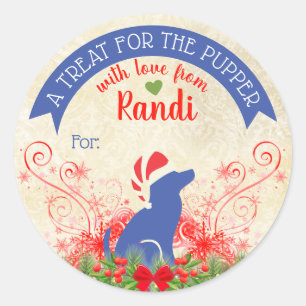 Adesivo As guloseimas de comida de Natal personalizadas pa