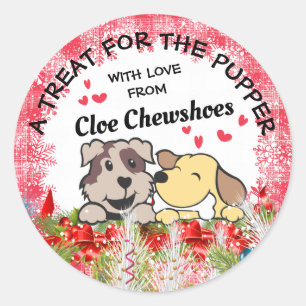 Adesivo As guloseimas de comida de Natal personalizadas pa