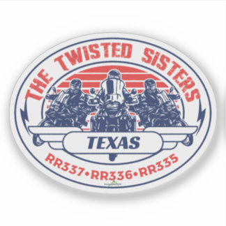 Adesivo As Irmãs Torcidas Texas EUA Motocicleta 01