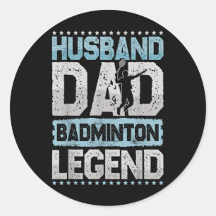 Adesivo As Lendas do Badminton Retro Shuttle Badminton Mas