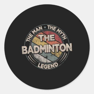 Adesivo As Lendas do Badminton Retro Shuttle Masculino Bad