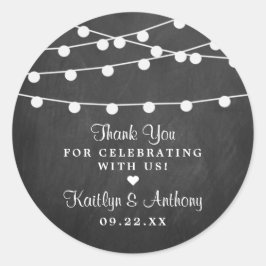 Adesivo As Luzes De Corda Na Coleção De Casamentos De Chal