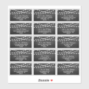 Adesivo As Luzes De Corda Na Coleção De Casamentos De Chal