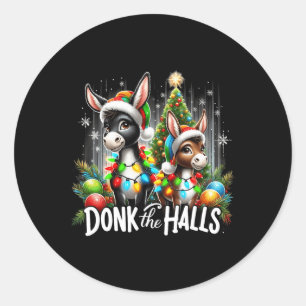 Adesivo As Luzes De Natal Dão Os Macacos De Natal Dos Hall