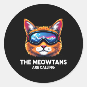 Adesivo As Meias Chamam Cat Lover Mountain Skier