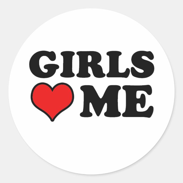 Adesivo As Meninas Me Amam (Frente)