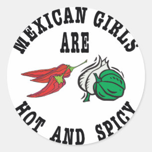 Adesivo As meninas mexicanas são quentes & picantes