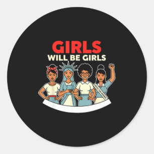 Adesivo As Meninas Serão História das Mulheres Feminismo H
