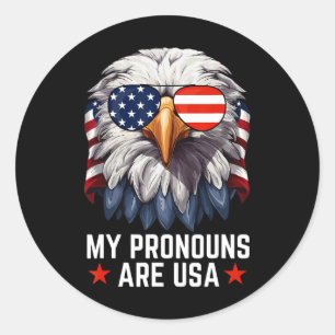 Adesivo As Minhas Pronunciantes São Usa Águia Engraçada 4