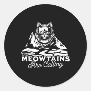 Adesivo As Montanhas Estão Chamando Gatos Engraçados De Ne