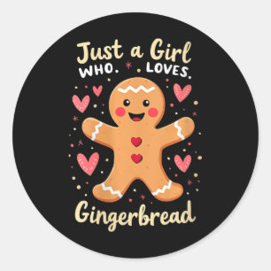 Adesivo As Mulheres Apenas Uma Menina Que Adora Gingerpão 