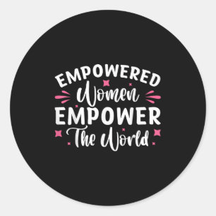 Adesivo As mulheres capacitadas capacitam o mundo